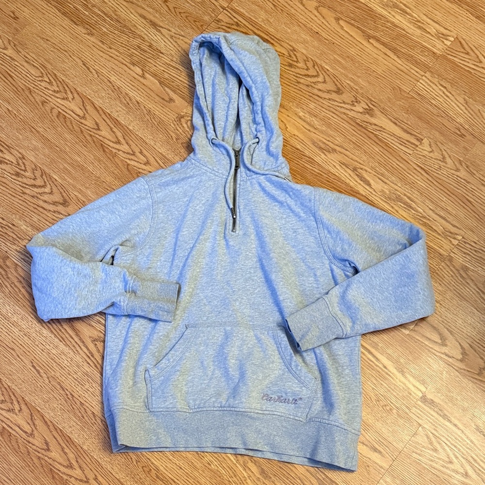 Carhartt Gray Drawstring and Zip-up Hoodie